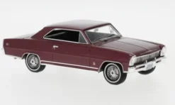 Neo Chevrolet Nova SS Hardtop, dunkelrot, 1966, 1:43, Outlet