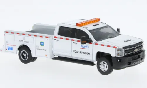 Greenlight Chevrolet Silverado 3500 Dually Service Bed, 2018, Foot, 1:64, Hot