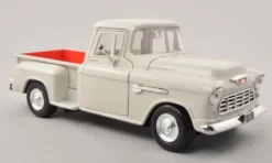 Motormax Chevrolet 5100 Stepside Pick Up, weiss, 1955, 1:24, Discount