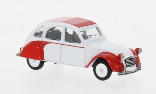 Schuco Citroen 2CV Dolly, weiss/rot, 1:64, Hot