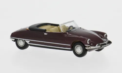Brekina Citroen DS 19 Cabriolet, dunkelrot, 1963, 1:87, Outlet