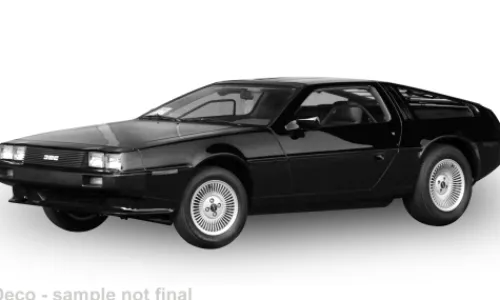 Sun Star DeLorean DMC 12, schwarz, 1981, 1:18, New