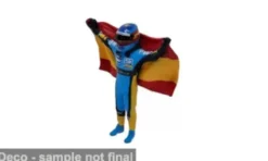 Cartrix Diorama Alonso Renault with Flag, 1:18, New