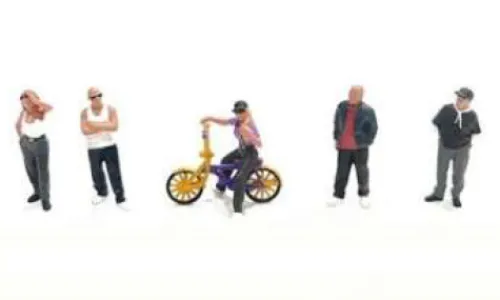 American Diorama Diorama Figur Set: Lowriders 5, 1:64, Best