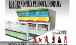 American Diorama Diorama Grand Prix Paddock Diorama Team Red, 1:64, Hot