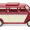 Wiking DKW Schnelllaster Bus, dunkelrot/hellbeige, 1955, 1:87, Discount