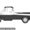 Oxford Dodge D100 Sweptside Pick Up, weiss/schwarz, 1957, 1:87, Sale