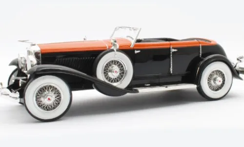 Matrix Duesenberg Model J Riviera Pheaton by Brunn, schwarz/orange, 1934, 1:18, Clearance