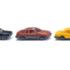 Wiking - 3er Set: Drei klassische Personenwagen, schwarz/braun, 1982, 1:87, Discount