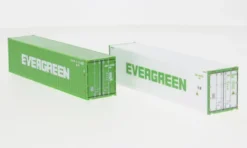 Herpa - 2er Set: 40ft. Container, Evergreen, 1:87,