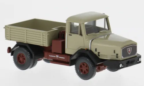 Wiking Faun Schwerlastzugmaschine, dunkelbeige/dunkelrot, 1965, 1:87, Outlet
