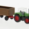 Wiking Fendt Favorit mit Anhänger, grün/braun, 1:160, Hot