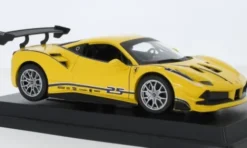 Bburago Ferrari 488 Challenge, gelb, #25, 1:24, Sale