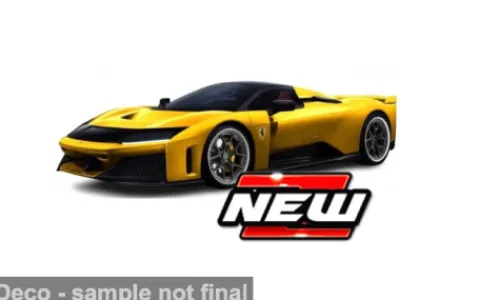 Maisto Ferrari F80, gelb, 1:64, New