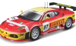 Bburago Ferrari F430 GTC, 24h Le Mans, 2008, BMS Scuderia Italia, Pirelli, #97, F.Babini/M.Malucelli, 1:43, Clearance