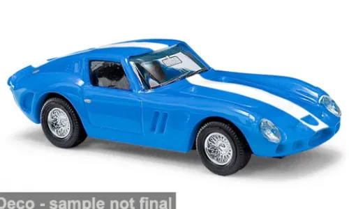 Busch Ferrari 250 GTO, blau/weiss, 1962, 1:87, Best