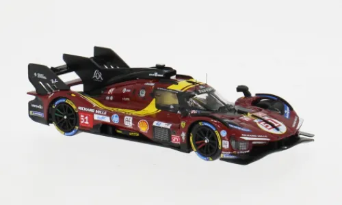 Look Smart Ferrari 499P, AF Corse, 24h Le Mans, 2025, #51, A.P.Guidi/J.Calado, 1:64, Best