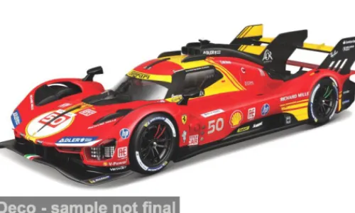 Bburago Ferrari 499P, 24h Le Mans, 2024, Ferrari AF Corse, #50, A.Fuoco/M.Molina, 1:24, Outlet