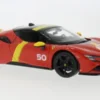 Bburago Ferrari SF90 Stradale, rot/gelb, Le Mans, 1:18, Online