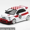 Mini GT Fiat 595 Abarth LB-Works x ABAS Works, weiss/rot, 2026, #49, 1:64, Clearance