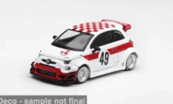 Mini GT Fiat 595 Abarth LB-Works x ABAS Works, weiss/rot, 2026, #49, 1:64, Clearance