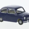 Wiking Fiat 600, dunkelblau, 1955, 1:87,