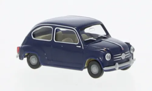 Wiking Fiat 600, dunkelblau, 1955, 1:87,