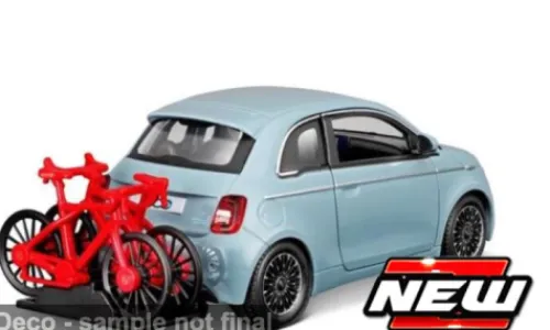 Bburago Fiat 500e, blau, 1:24, Discount