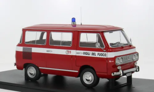 Mitica Fiat 850 Familiare, 1970, Vigili del Fuoco, 1:18, Hot