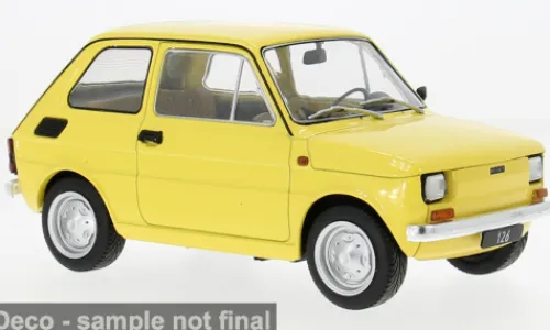 MCG Fiat 126, gelb, 1972, 1:18, Hot