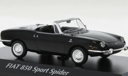 Maxichamps Fiat 850 Sport Spider, schwarz, 1968, 1:43, Online