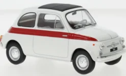 WhiteBox Fiat 500, weiss/rot, 1960, 1:24, New