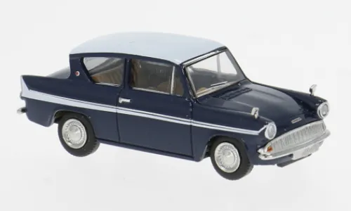Brekina Ford Anglia, dunkelblau/weiss, 1959, 1:87, New