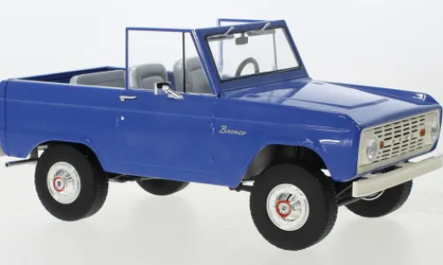 Greenlight Ford Bronco, blau/weiss, 1966, 1:18, Online