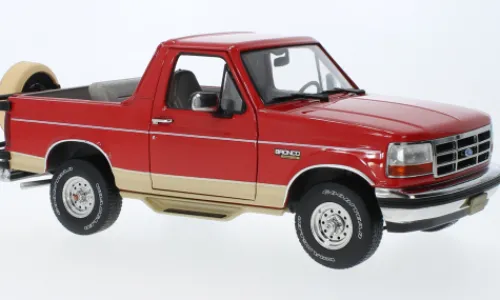 Greenlight Ford Bronco Eddie Bauer Edition, rot/beige, 1994, 1:18, New