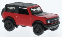 Bburago Ford Bronco Wildtrak, rot/schwarz, 2021, 1:64, Clearance