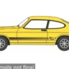 Oxford Ford Capri MK III, gelb, 1:76, Discount