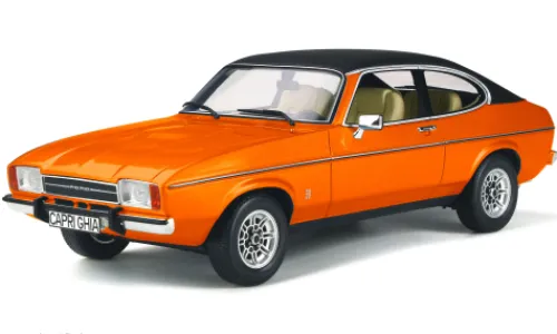 Ottomobile Ford Capri MK II 3.0L V6 Ghia, orange/schwarz, 1974, 1:18, Discount