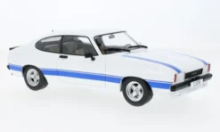 MCG Ford Capri MK II X-Pack, weiss/blau, 1975, 1:18, Hot