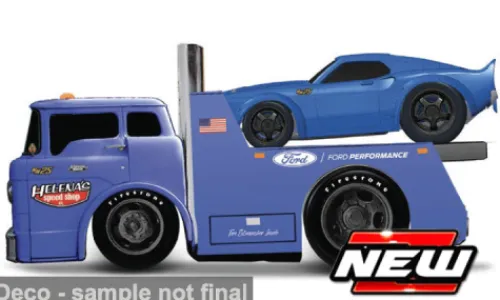 Maisto Ford C600 Flatbed, blau, 1966, 1:64, Best