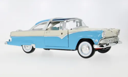 Lucky Die Cast Ford Crown Victoria, blau/weiss, 1955, 1:18, New