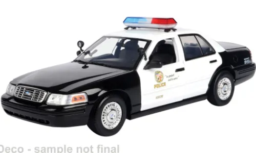 Motormax Ford Crown Victoria Police Interceptor, 2001, LAPD, 1:18, Hot
