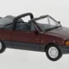 PCX87 Ford Escort IV Cabriolet, dunkelrot/grau, 1986, 1:87, Hot