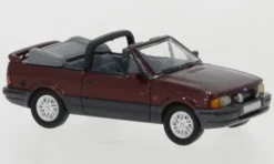 PCX87 Ford Escort IV Cabriolet, dunkelrot/grau, 1986, 1:87, Hot
