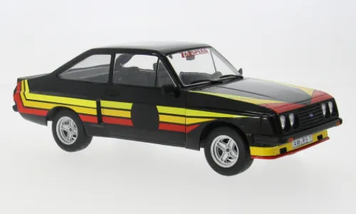 MCG Ford Escort MK II RS 2000 X-Pack, schwarz/Dekor, 1977, 1:18,
