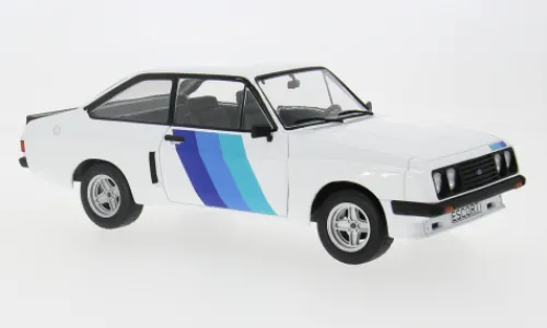 MCG Ford Escort MK II RS 2000 X-Pack, weiss/Dekor, 1977, 1:18, Clearance