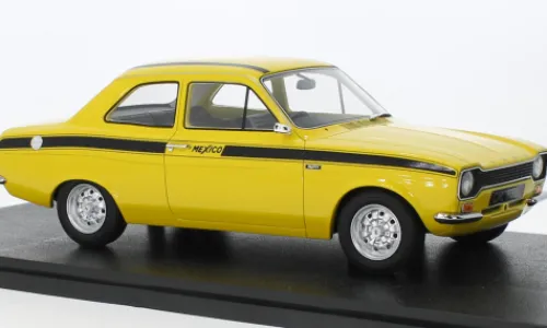 Cult Scale Models Ford Escort MKI Mexico, gelb, 1973, 1:18, Hot
