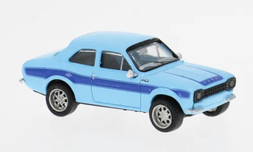 Brekina Ford Escort RS 1800 MKI, hellblau/blau, 1969, 1:87, Clearance