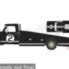 ACME Ford F-350 Ramp Truck, schwarz, 1970, 60th Anniversary 24 Hours of Le Mans 1966, #2, 1:18,