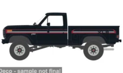 IXO America Ford F-150 XLS Flareside 4x4, schwarz/Dekor, 1983, 1:64, New